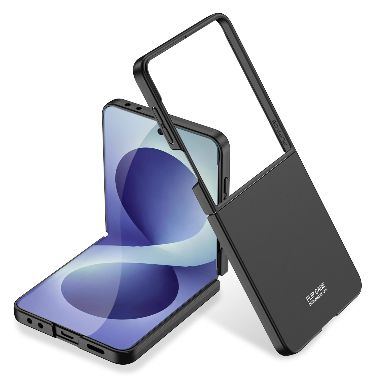 Compatible with Samsung Z Flip8/7 and Flip6/5 foldable screen ultra-thin skin-feel frosted protective case