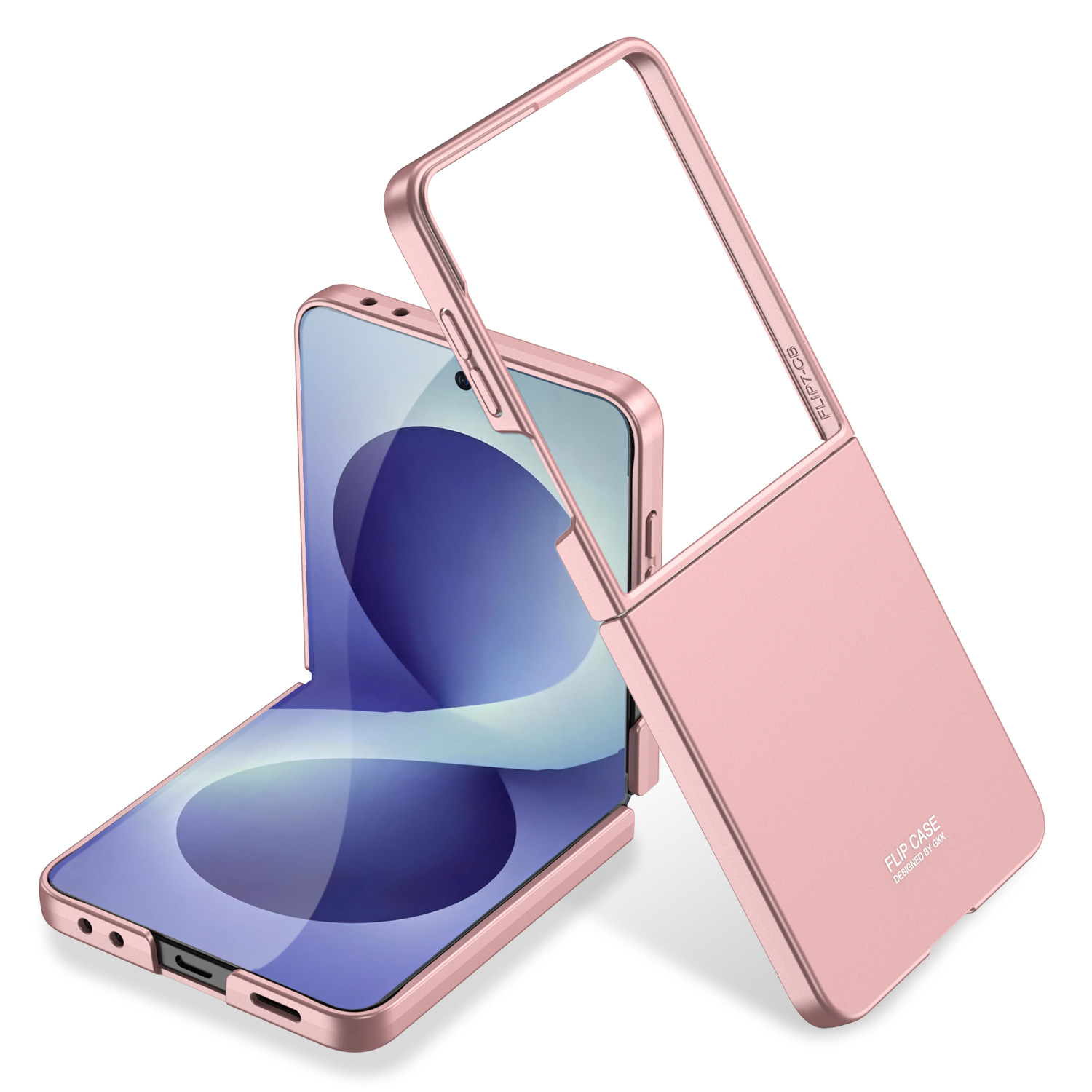Compatible with Samsung Z Flip8/7 and Flip6/5 foldable screen ultra-thin skin-feel frosted protective case
