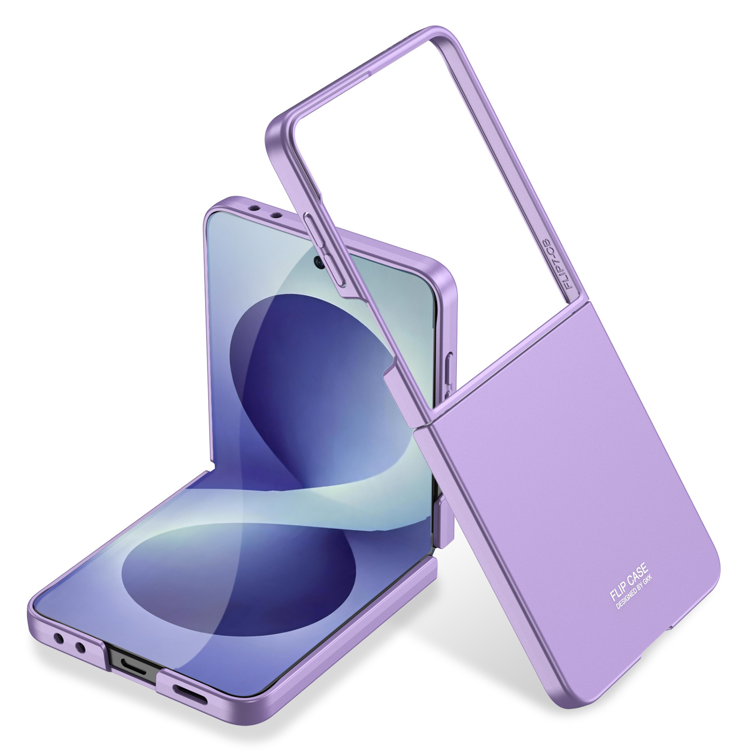 Compatible with Samsung Z Flip8/7 and Flip6/5 foldable screen ultra-thin skin-feel frosted protective case