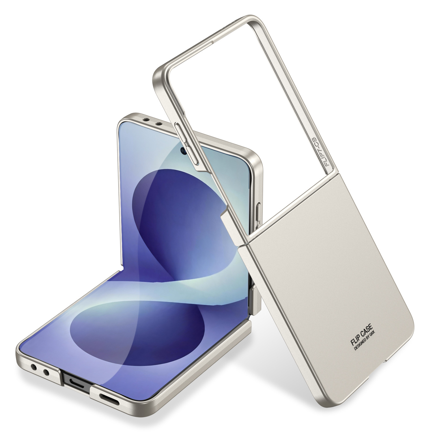 Compatible with Samsung Z Flip8/7 and Flip6/5 foldable screen ultra-thin skin-feel frosted protective case