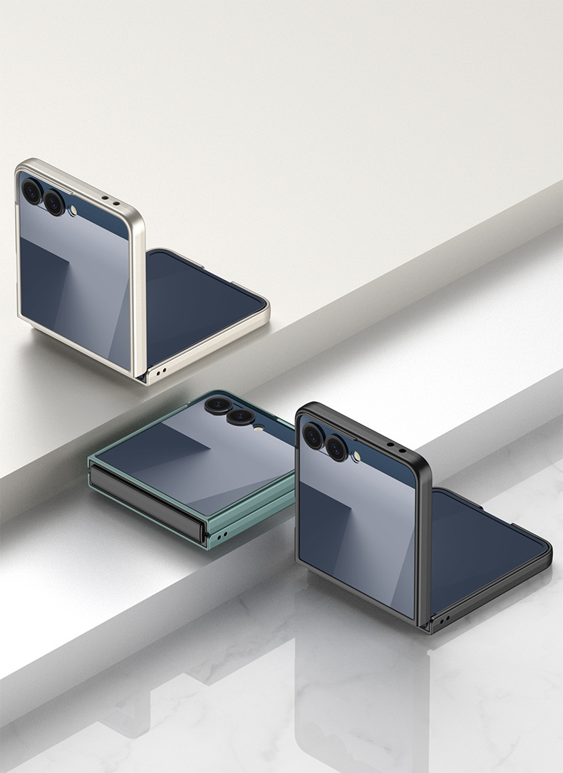 Compatible with Samsung Z Flip8/7 and Flip6/5 foldable screen ultra-thin skin-feel frosted protective case