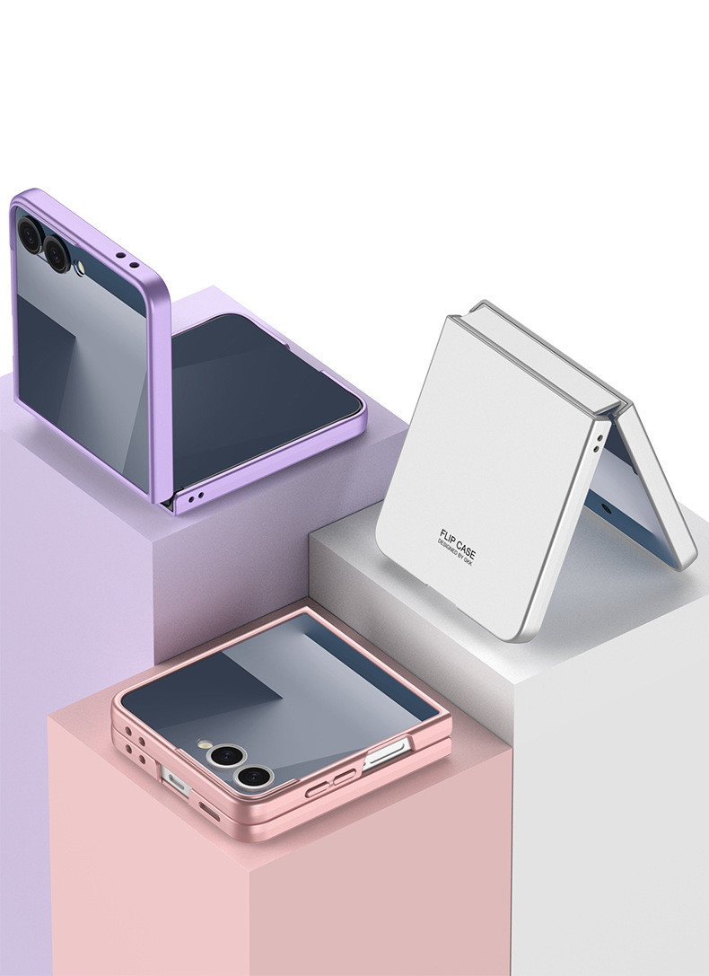 Compatible with Samsung Z Flip8/7 and Flip6/5 foldable screen ultra-thin skin-feel frosted protective case