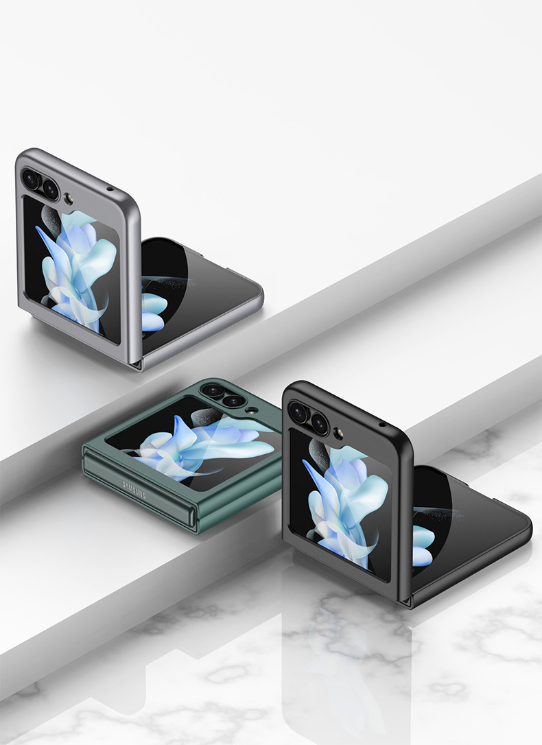 Compatible with Samsung Z Flip8/7 and Flip6/5 foldable screen ultra-thin skin-feel frosted protective case