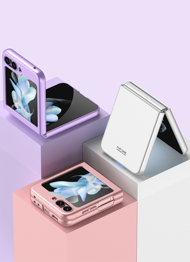 Compatible with Samsung Z Flip8/7 and Flip6/5 foldable screen ultra-thin skin-feel frosted protective case