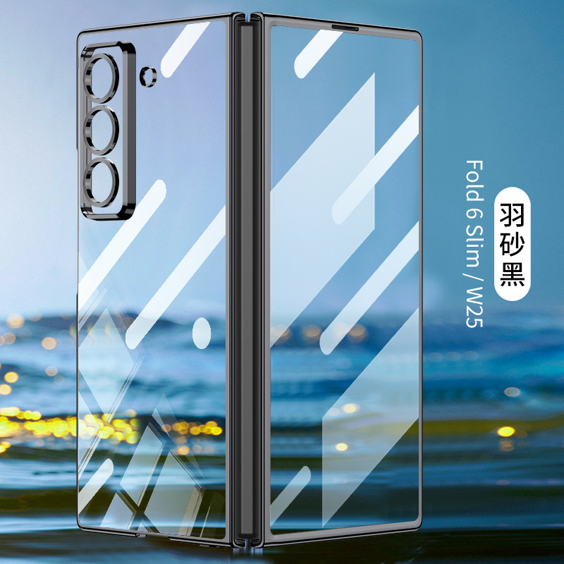 Compatible with Samsung Z Fold8/7 phone case 6/5 electroplated phantom shell film PC hard shell W25 folding screen protective case