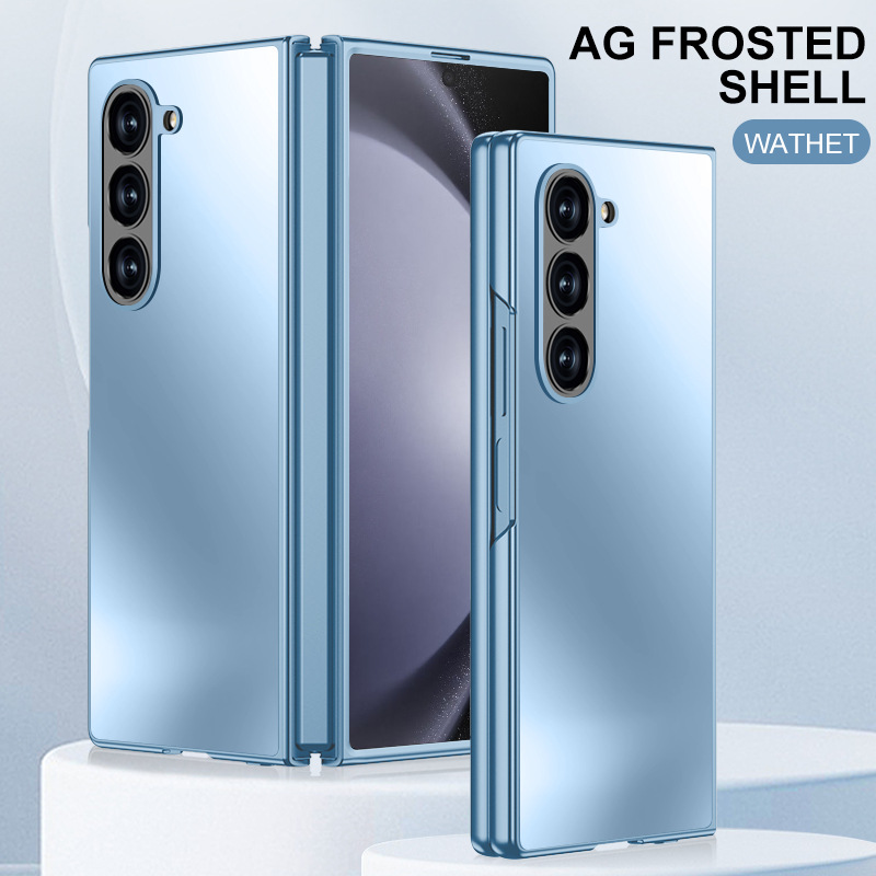 Compatible with Samsung Z Fold7/6/5 phone cases, AG frosted Flip7 foldable screen ultra-thin drop-proof protective cases, cross-border e-commerce.