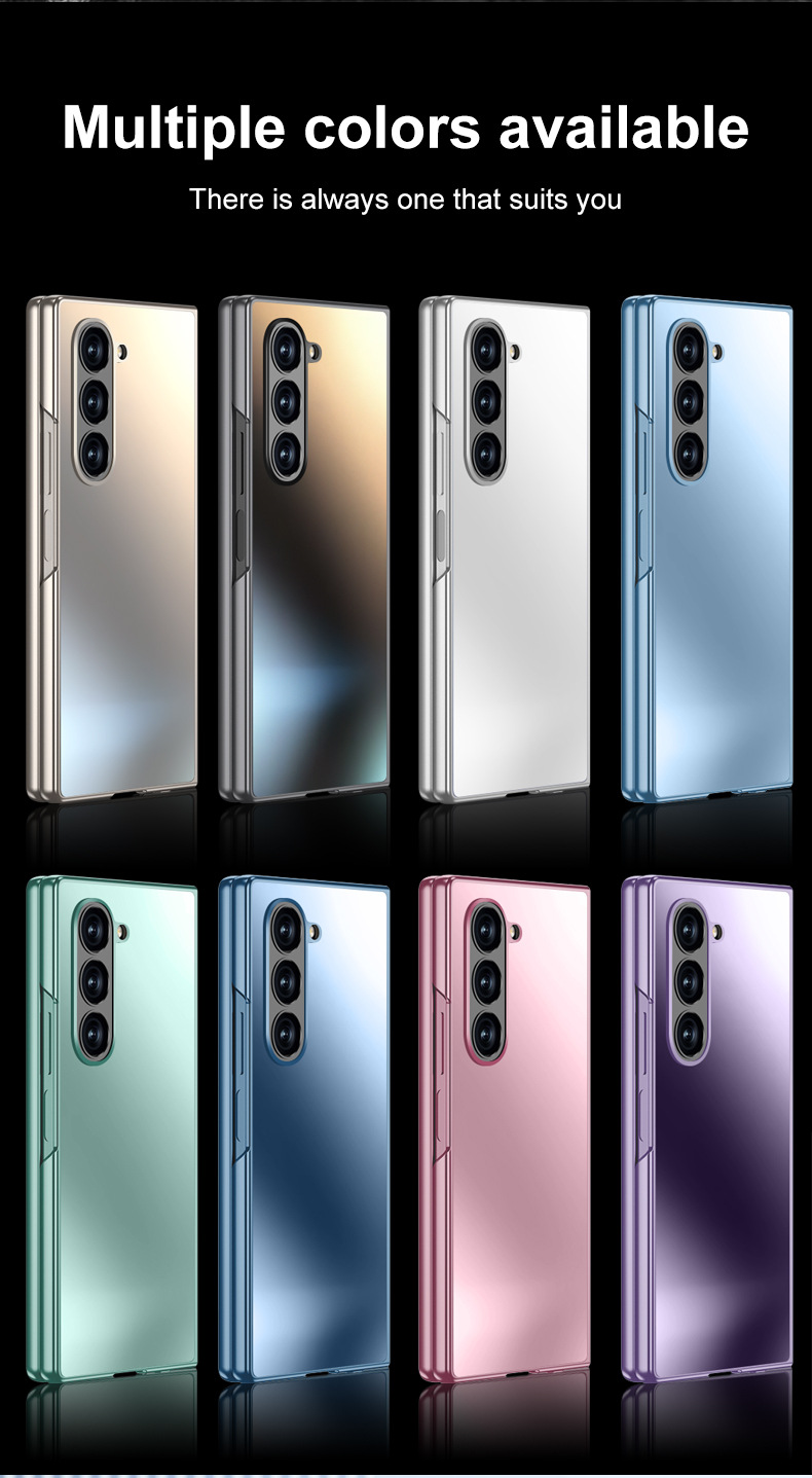 Compatible with Samsung Z Fold7/6/5 phone cases, AG frosted Flip7 foldable screen ultra-thin drop-proof protective cases, cross-border e-commerce.