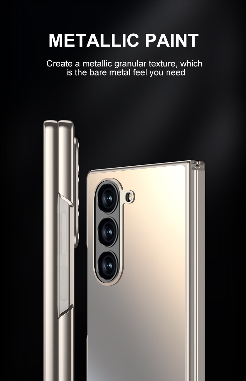 Compatible with Samsung Z Fold7/6/5 phone cases, AG frosted Flip7 foldable screen ultra-thin drop-proof protective cases, cross-border e-commerce.