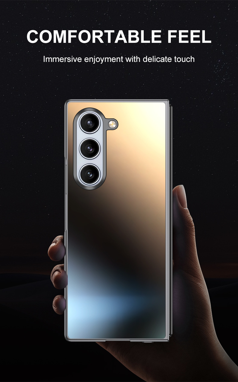 Compatible with Samsung Z Fold7/6/5 phone cases, AG frosted Flip7 foldable screen ultra-thin drop-proof protective cases, cross-border e-commerce.