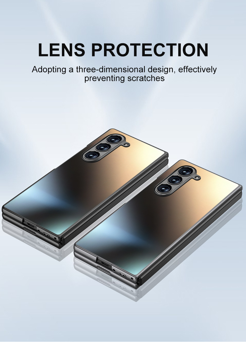 Compatible with Samsung Z Fold7/6/5 phone cases, AG frosted Flip7 foldable screen ultra-thin drop-proof protective cases, cross-border e-commerce.