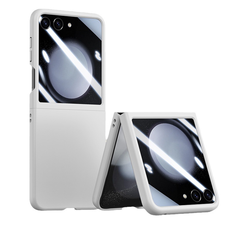 Compatible with Samsung Z Flip 8/7 phone case, ultra-thin 6/5-inch, large viewing window, all-in-one PC drop-proof protective case.
