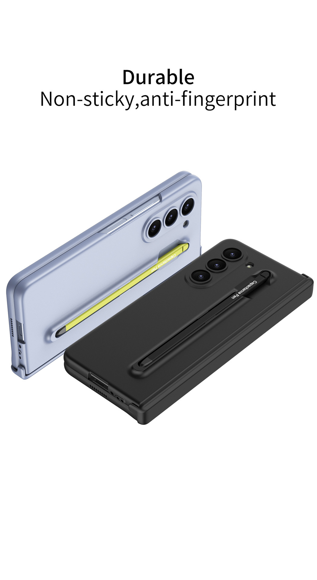 Compatible with Samsung Z Fold6/5 phone case, pen slot, magnetic swivel hinge, and folding screen protector.