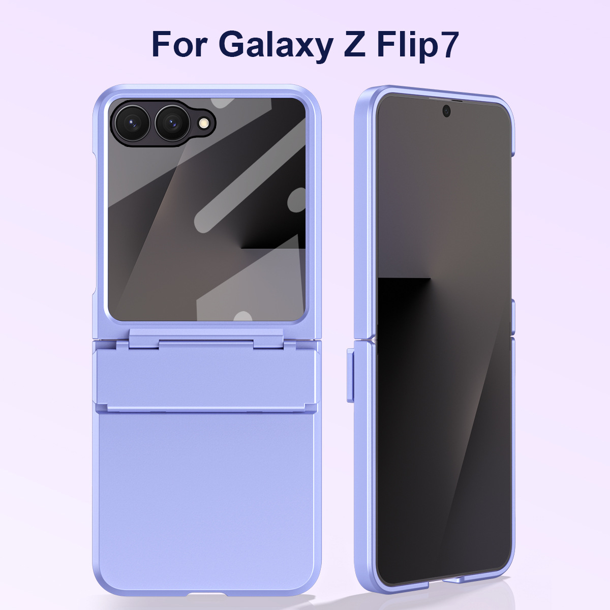 Compatible with Samsung Z Flip 8/7 phone case, 6/5 large viewing window, 4/3 integrated hinge, full-coverage drop protection.