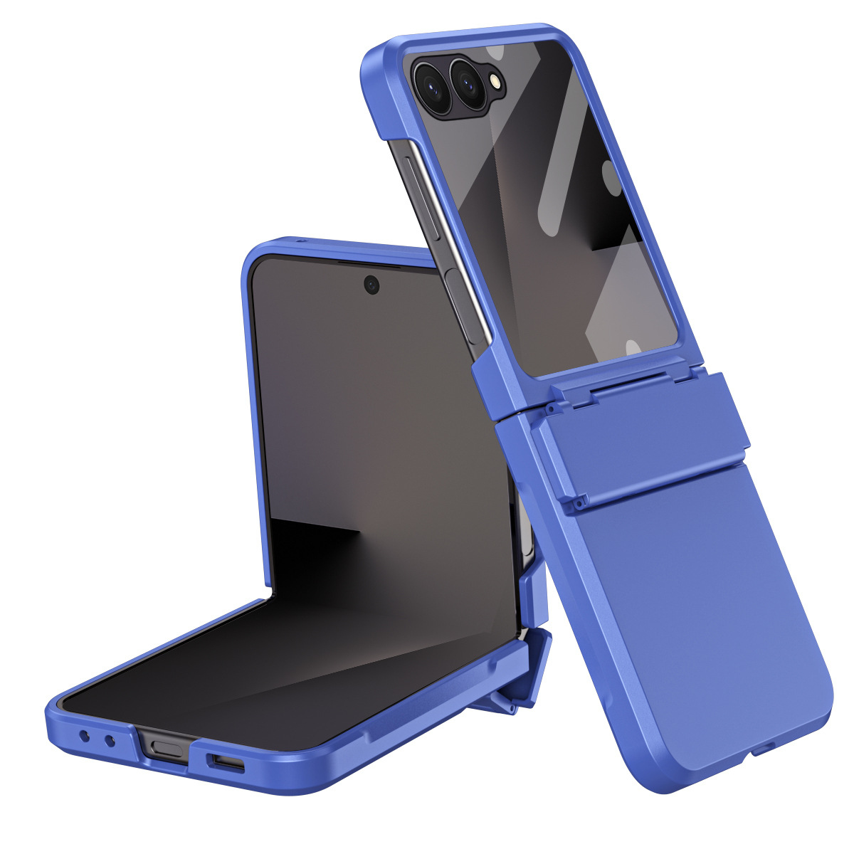 Compatible with Samsung Z Flip 8/7 phone case, 6/5 large viewing window, 4/3 integrated hinge, full-coverage drop protection.