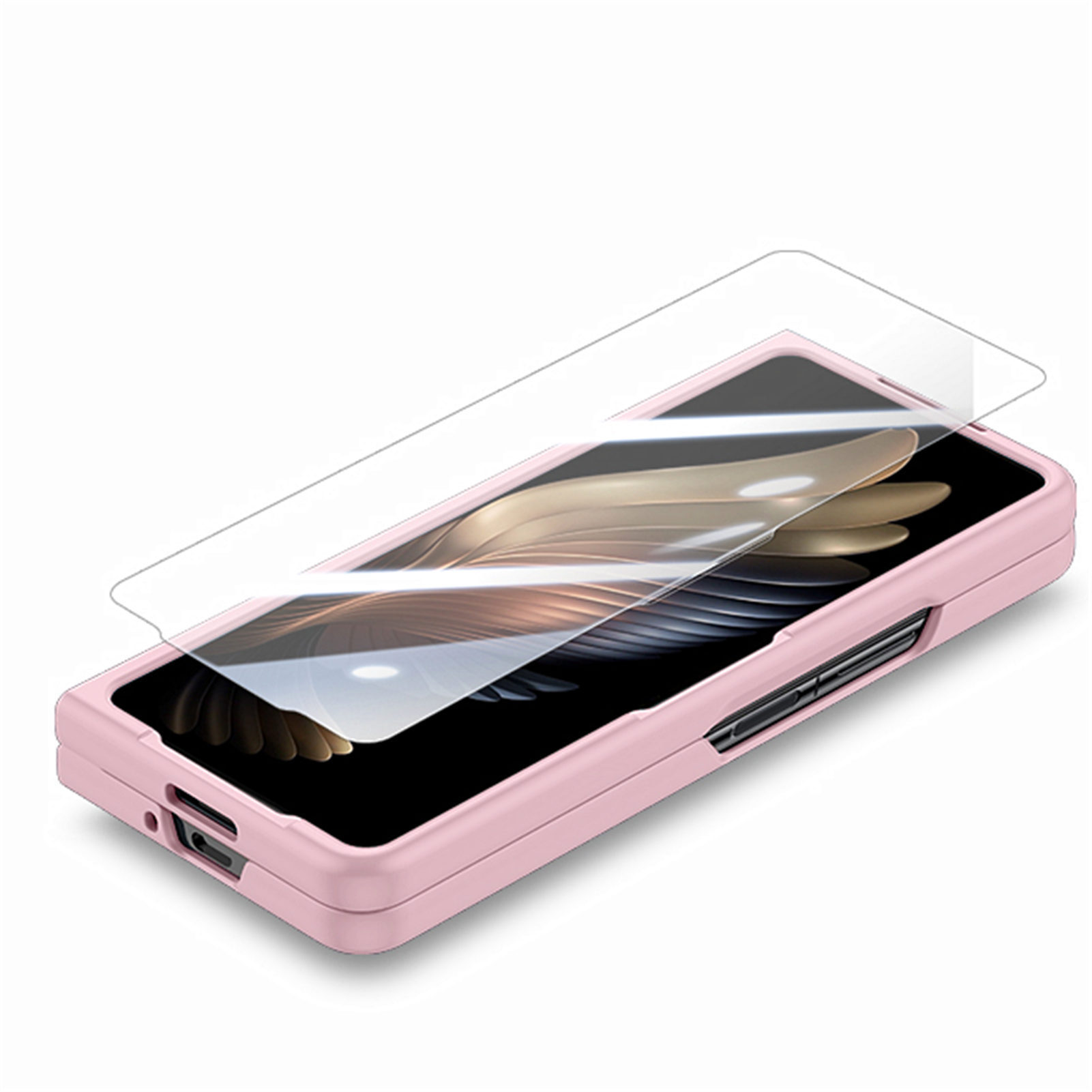 Compatible with Samsung Z Fold8/7 phone case, 6/5 inch ultra-thin skin-feel case, integrated folding screen protector, drop-proof protective case.