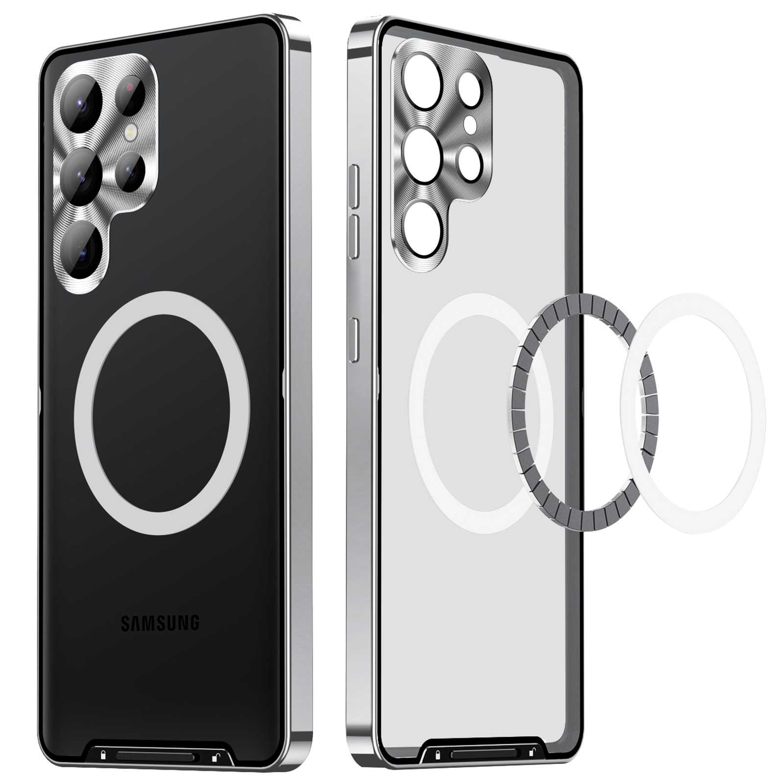 Compatible with Samsung S26/S25 Ultra phone case, S24P metal frame, Note20 acrylic back cover.