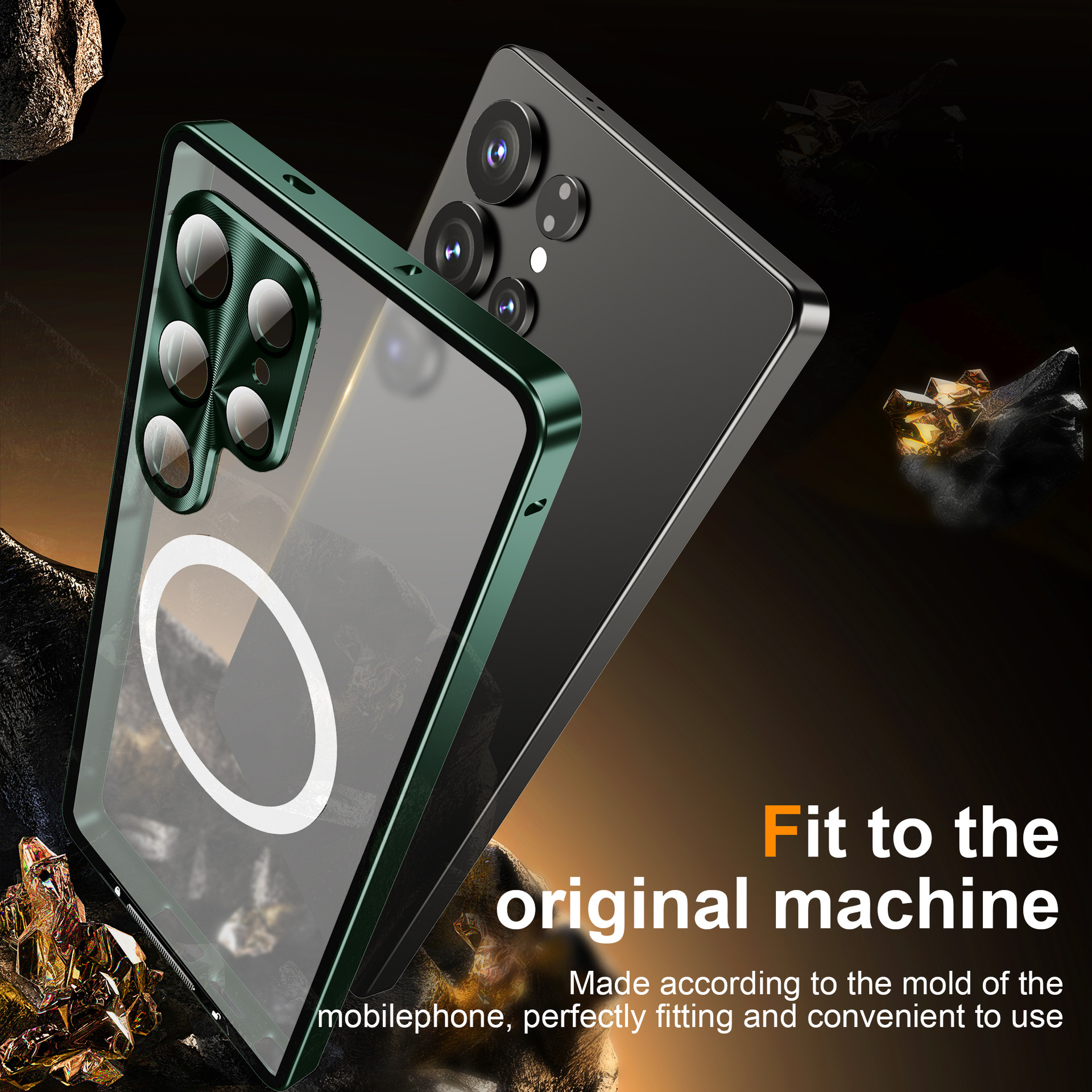 Compatible with Samsung S26/S25 Ultra phone case, S24P metal frame, Note20 acrylic back cover.