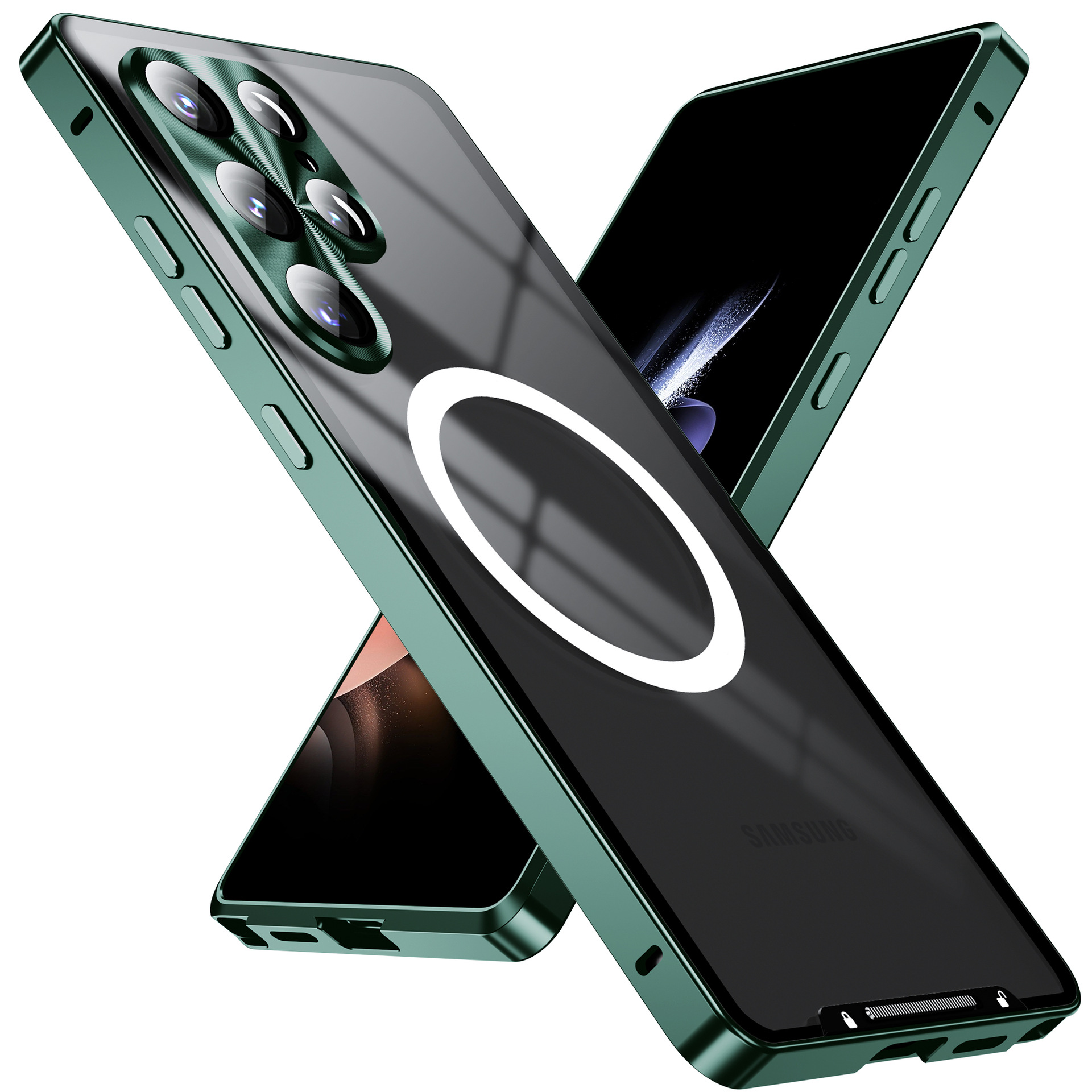 Compatible with Samsung S26/S25 Ultra phone case, S24P metal frame, Note20 acrylic back cover.
