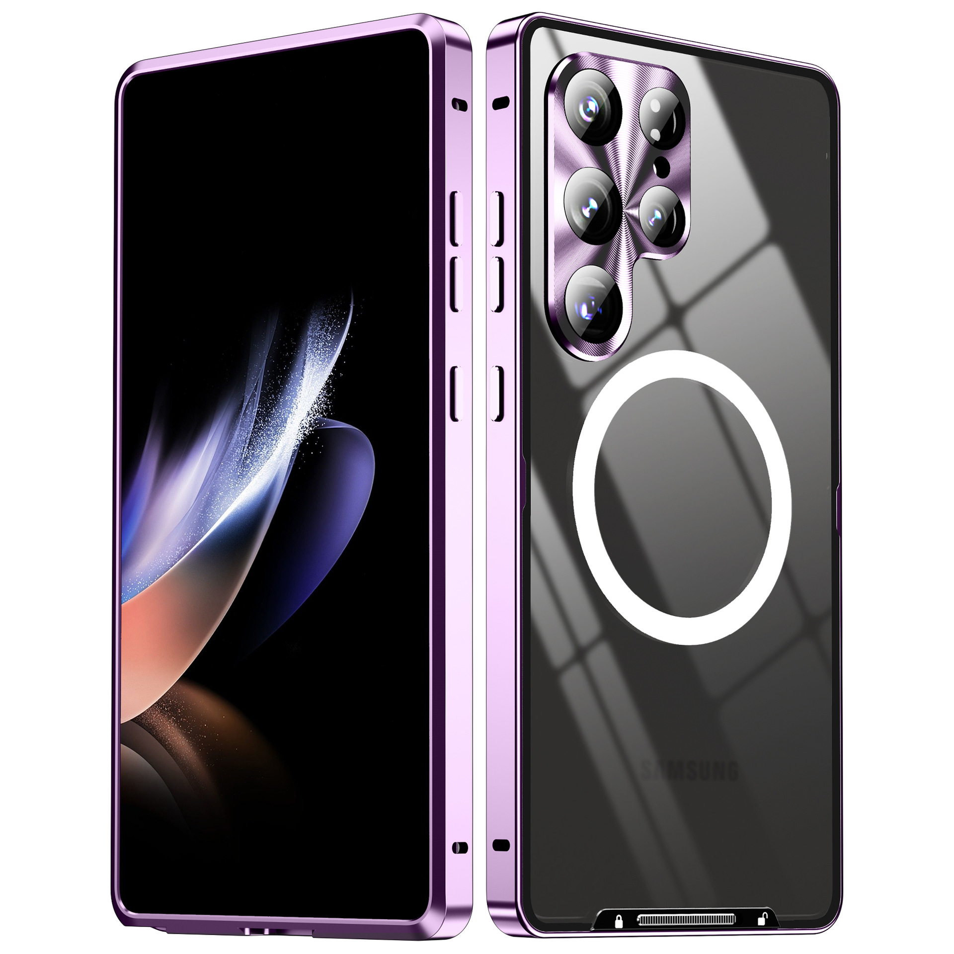 Compatible with Samsung S26/S25 Ultra phone case, S24P metal frame, Note20 acrylic back cover.