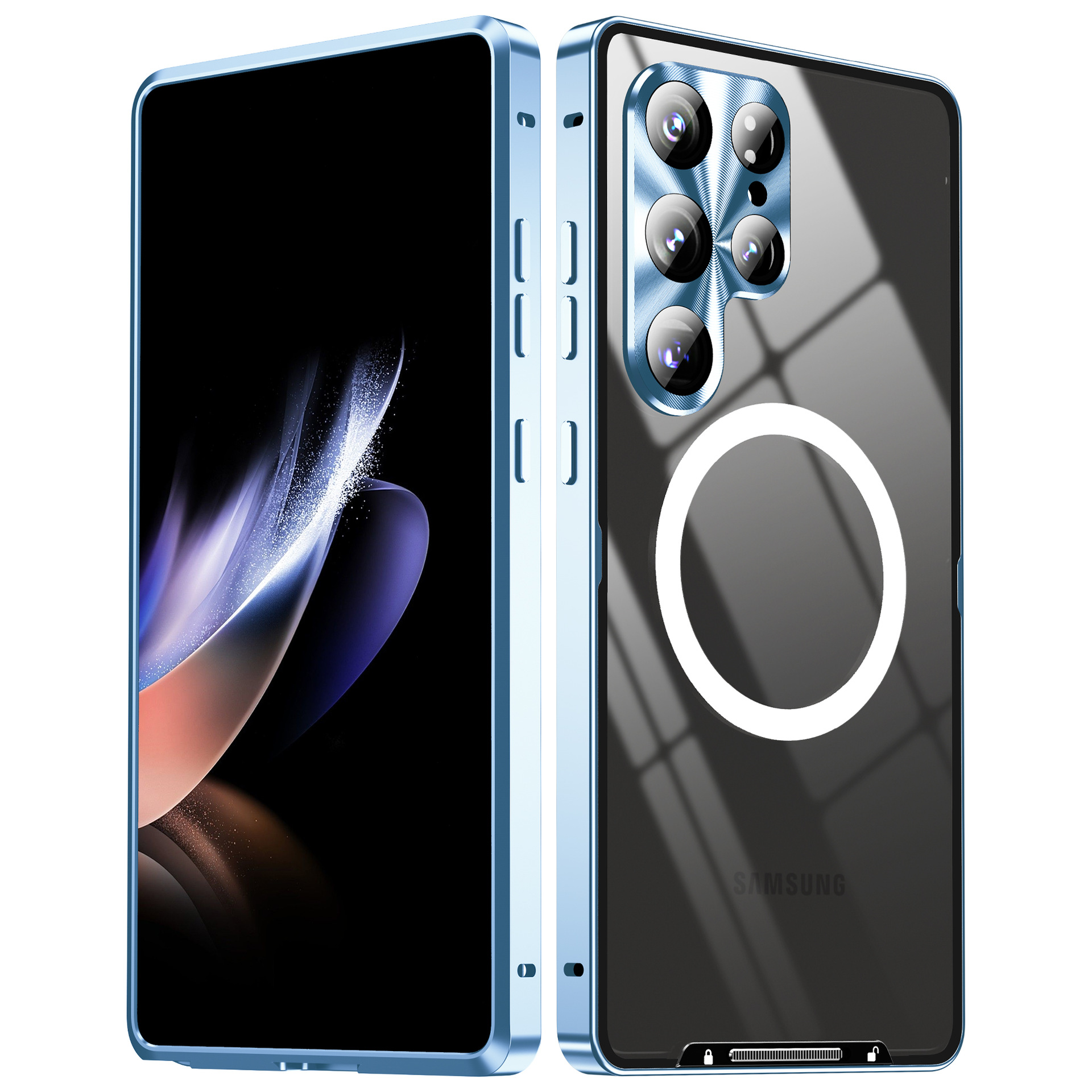 Compatible with Samsung S26/S25 Ultra phone case, S24P metal frame, Note20 acrylic back cover.