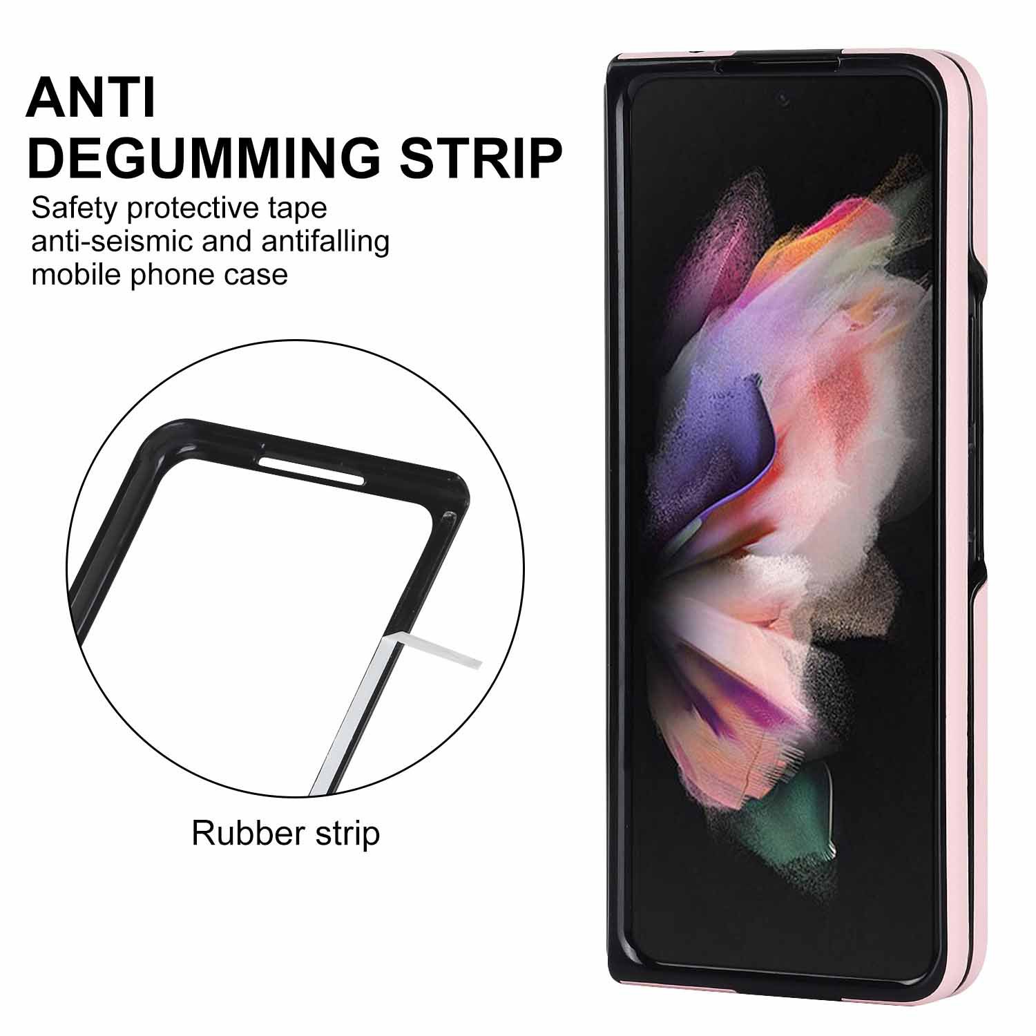 Compatible with Samsung Z Fold7/6 phone case 5/4/3 diamond pattern leather texture Flip6 mini folding screen protective case