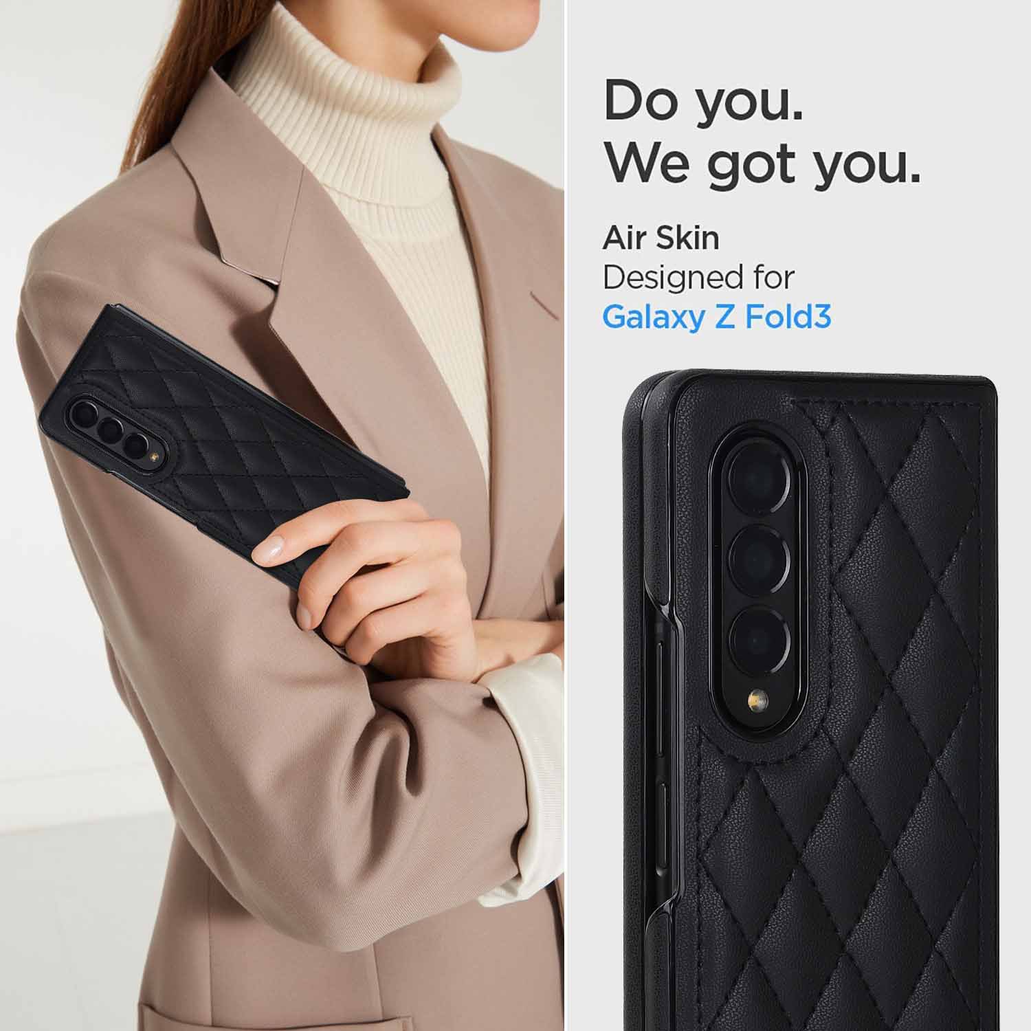 Compatible with Samsung Z Fold7/6 phone case 5/4/3 diamond pattern leather texture Flip6 mini folding screen protective case