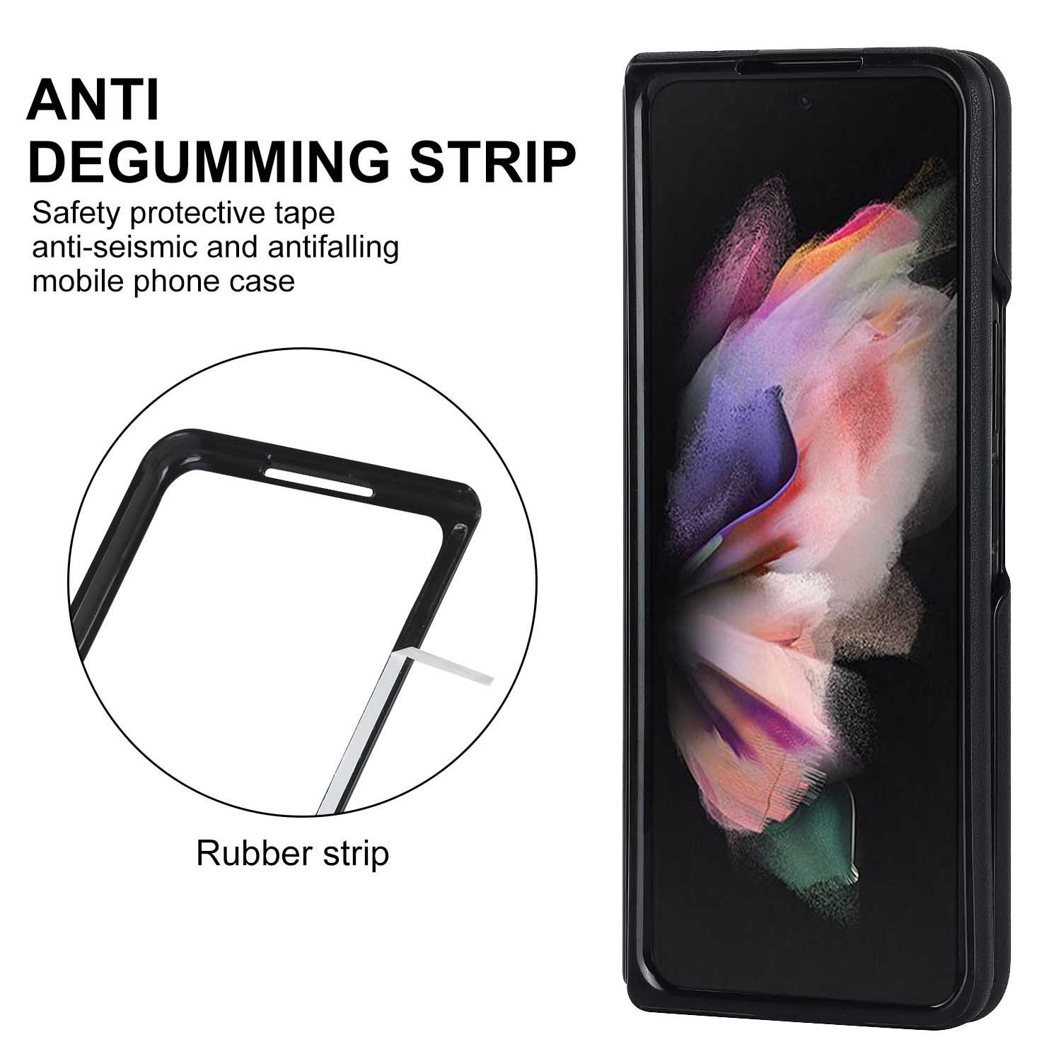 Compatible with Samsung Z Fold7/6 phone case 5/4/3 diamond pattern leather texture Flip6 mini folding screen protective case