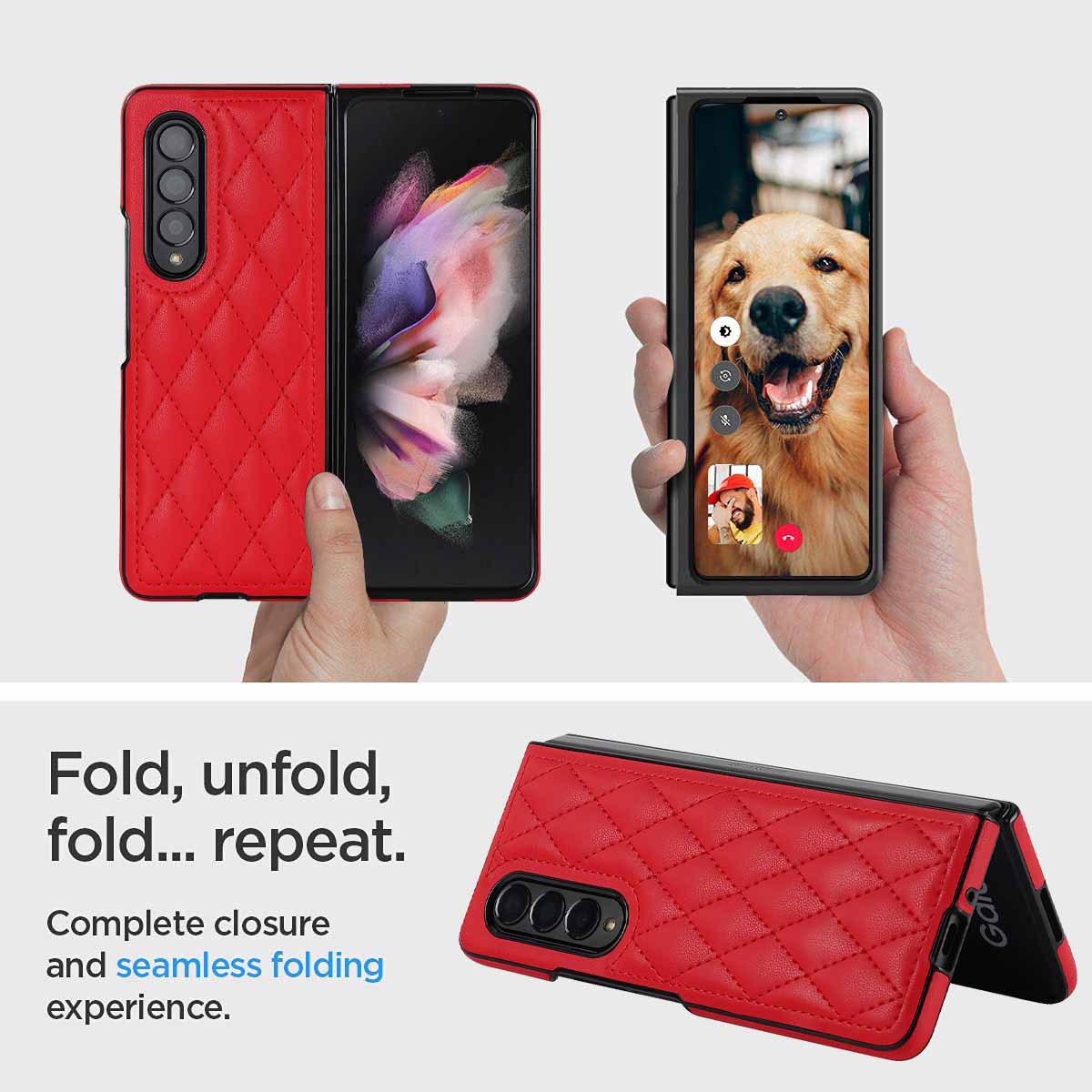 Compatible with Samsung Z Fold7/6 phone case 5/4/3 diamond pattern leather texture Flip6 mini folding screen protective case