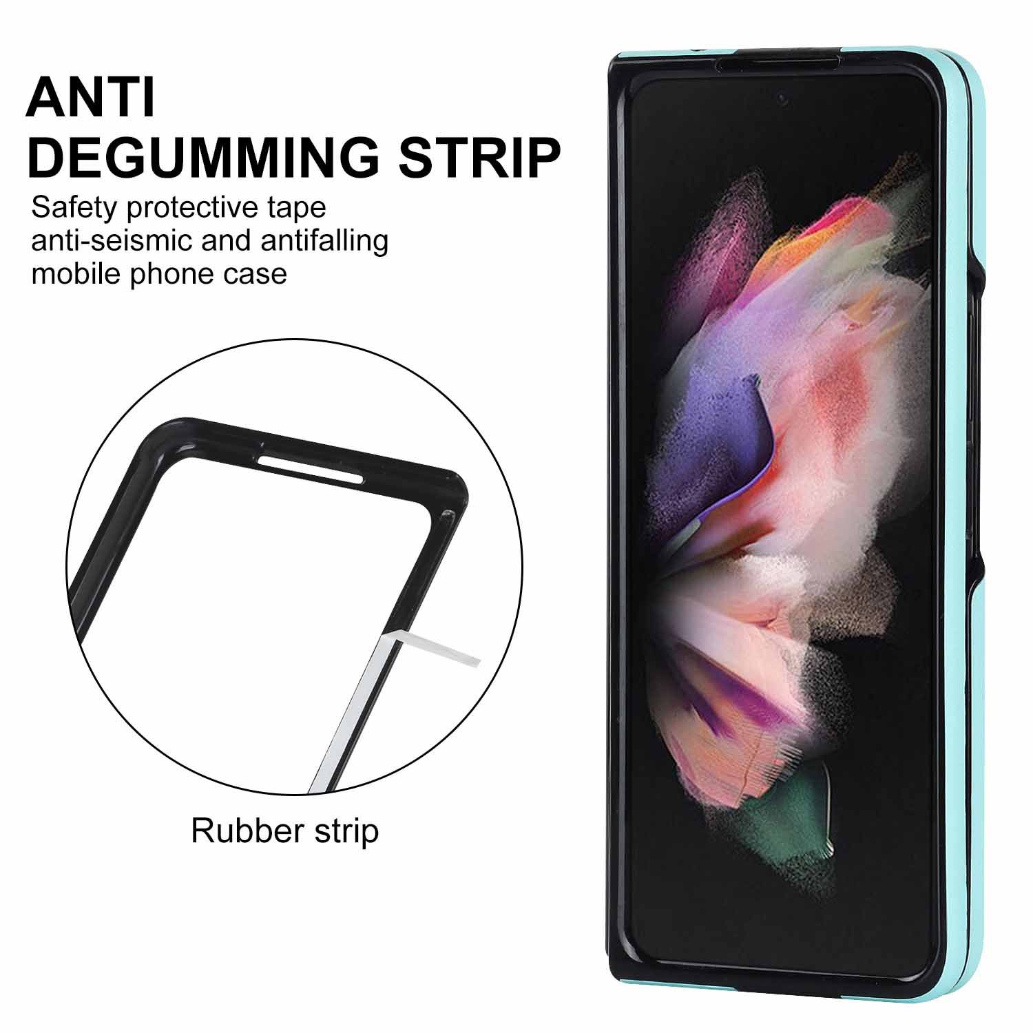 Compatible with Samsung Z Fold7/6 phone case 5/4/3 diamond pattern leather texture Flip6 mini folding screen protective case
