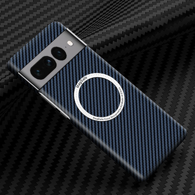 Compatible with Google Pixel 10 Pro XL phone case, 9pro fiber texture, 8A magnetic wireless charging, drop-proof protective case.