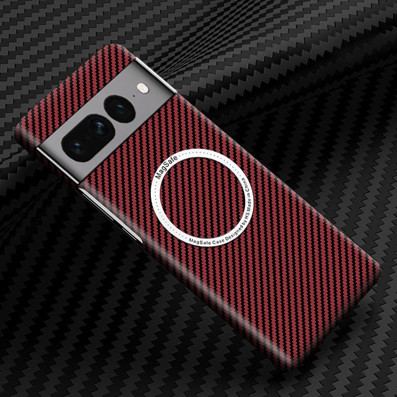 Compatible with Google Pixel 10 Pro XL phone case, 9pro fiber texture, 8A magnetic wireless charging, drop-proof protective case.