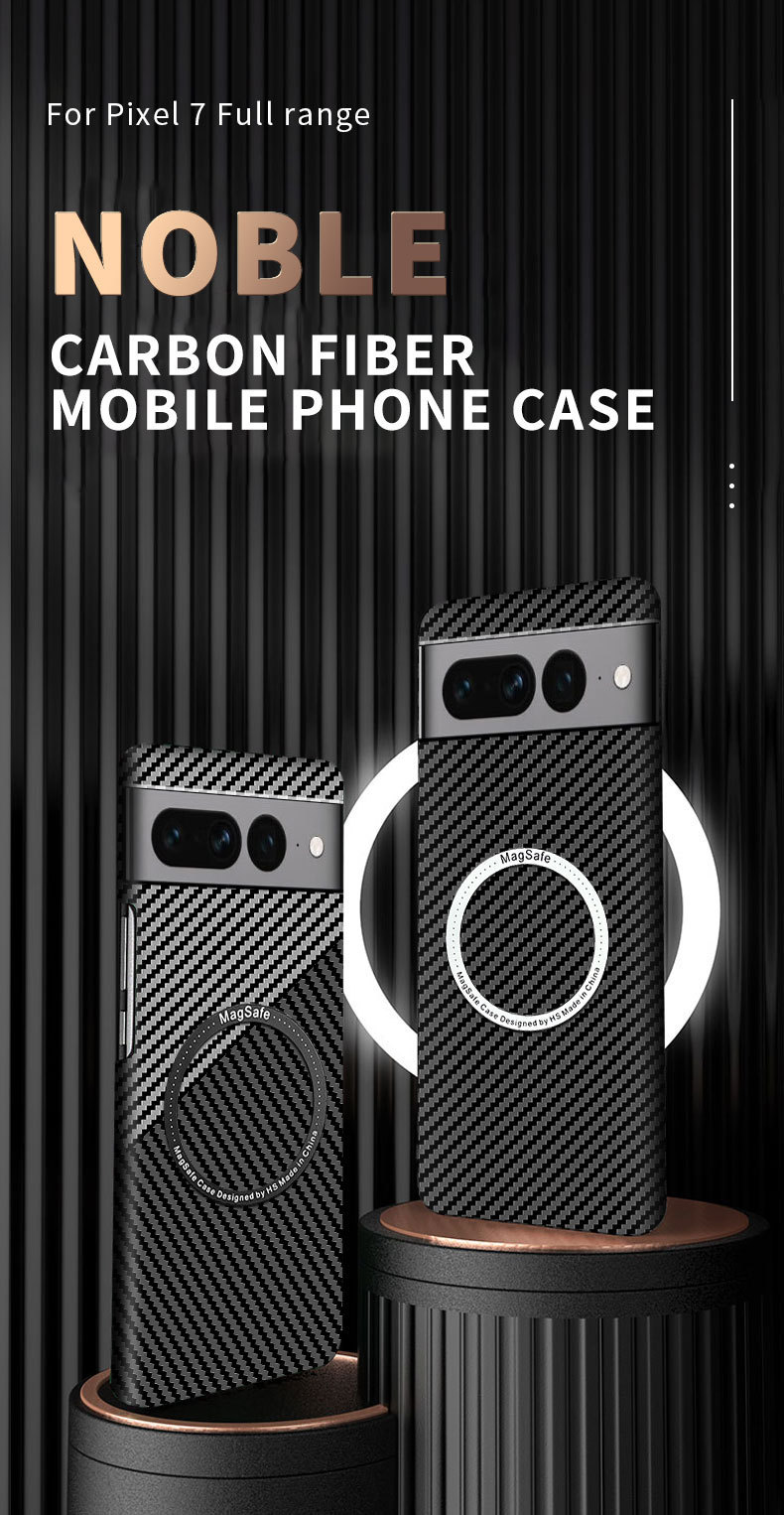 Compatible with Google Pixel 10 Pro XL phone case, 9pro fiber texture, 8A magnetic wireless charging, drop-proof protective case.