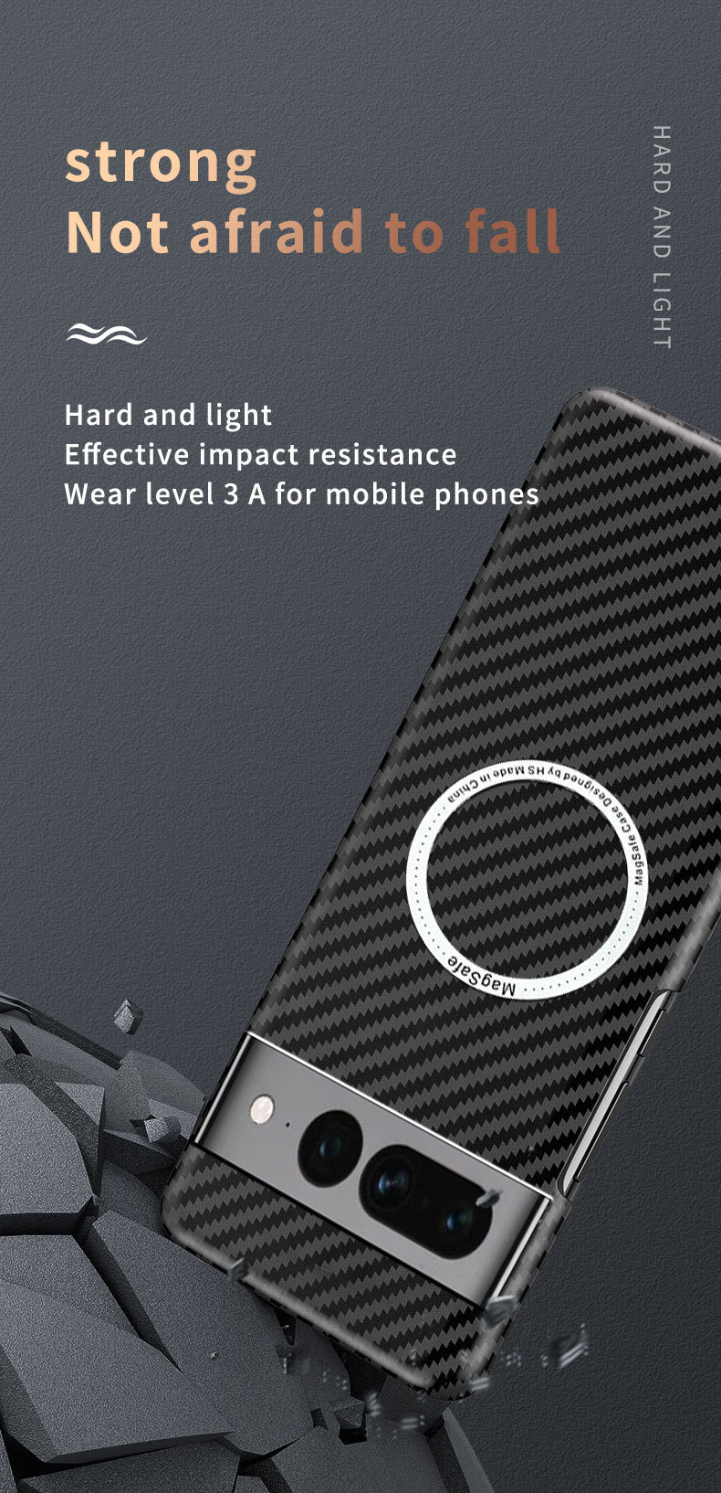 Compatible with Google Pixel 10 Pro XL phone case, 9pro fiber texture, 8A magnetic wireless charging, drop-proof protective case.