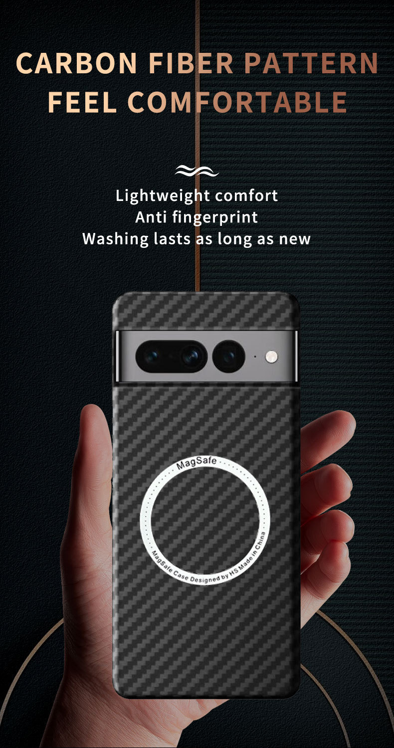 Compatible with Google Pixel 10 Pro XL phone case, 9pro fiber texture, 8A magnetic wireless charging, drop-proof protective case.