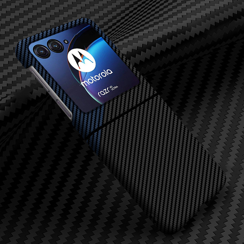 Compatible with Motorola Razr 60/50 Ultra phone case, carbon fiber texture, 40U foldable screen, drop-proof protective case