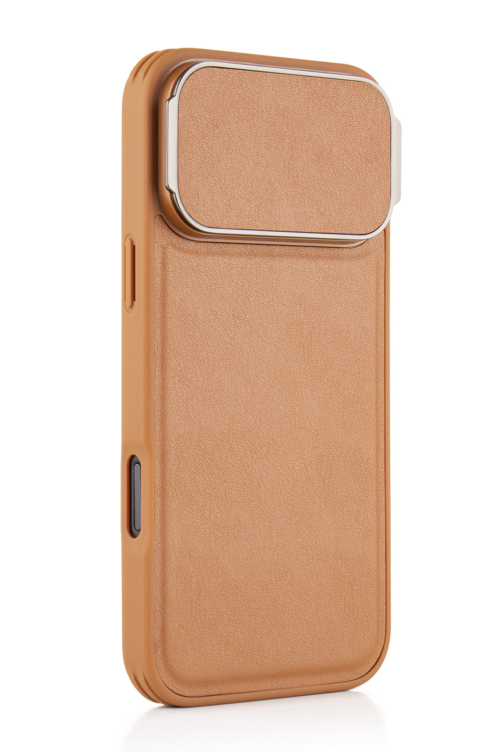 Compatible with Apple iPhone 17 Pro Max and 16 Plus flip phone cases with lens holders, made of top-grain cowhide, full-coverage shockproof shell.