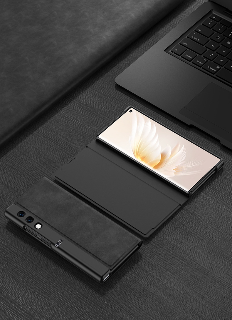 Compatible Huawei Honor V Purse phone case, frosted leather, magnetic flip stand, foldable screen full-coverage protective case