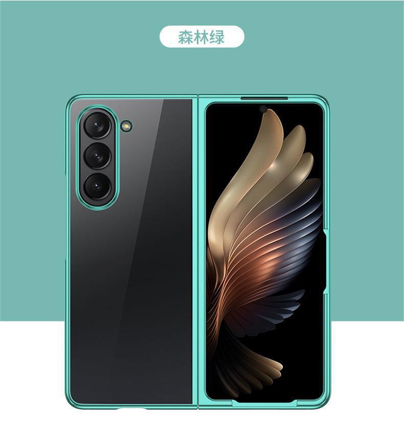 Compatible with Samsung Z Fold7/6/5 phone case W25 electroplated transparent phantom 4/3 folding screen drop protection case