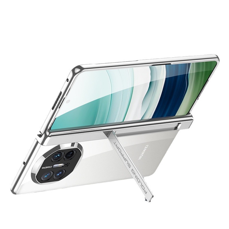 Compatible with Huawei Mate X5 phone case, X3 electroplated phantom magnetic hinge bracket transparent protective case