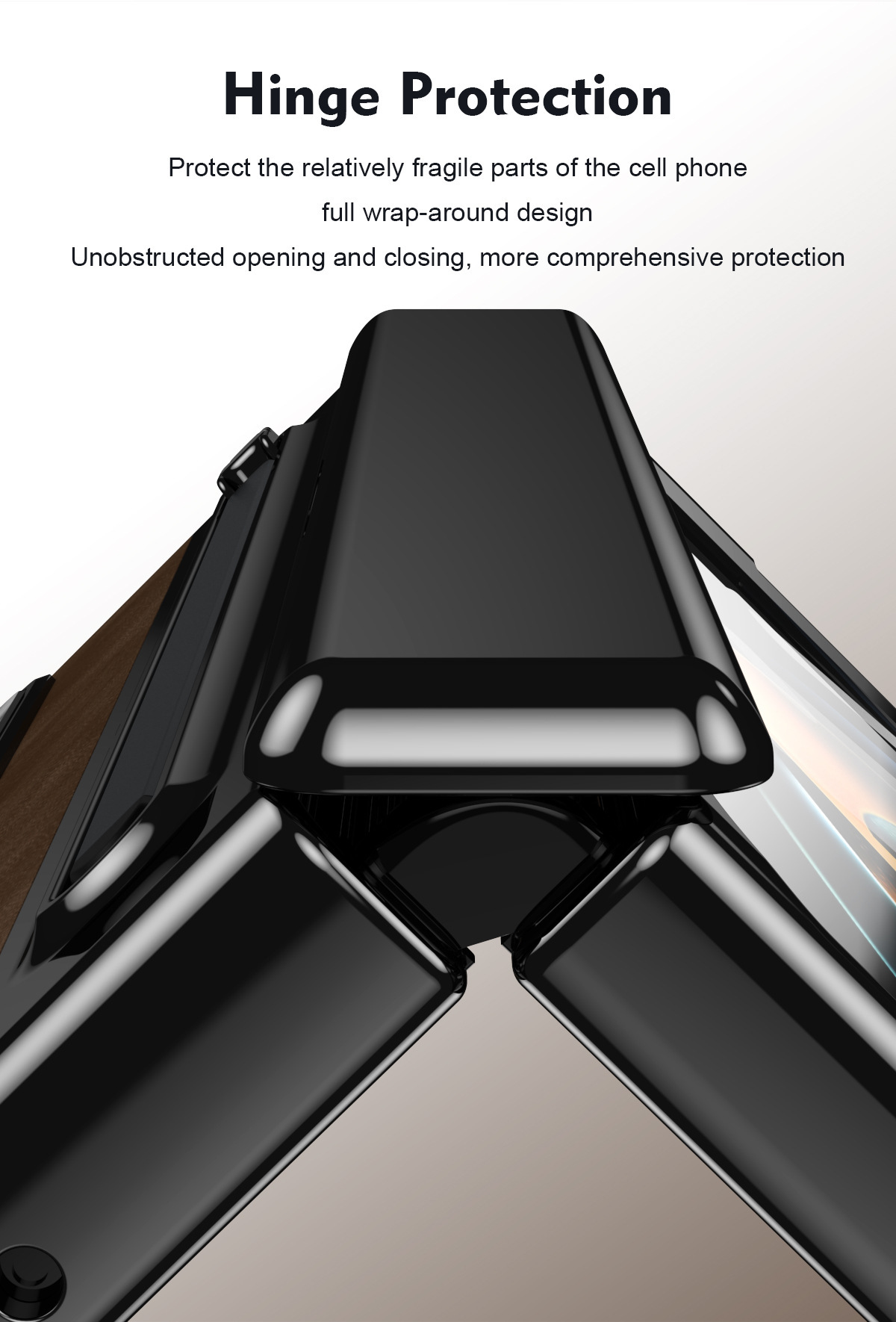 TriFold case with pen, W25 hinge, full coverage 6/5 folding screen protective case for Samsung Z Fold 8/7 phones.