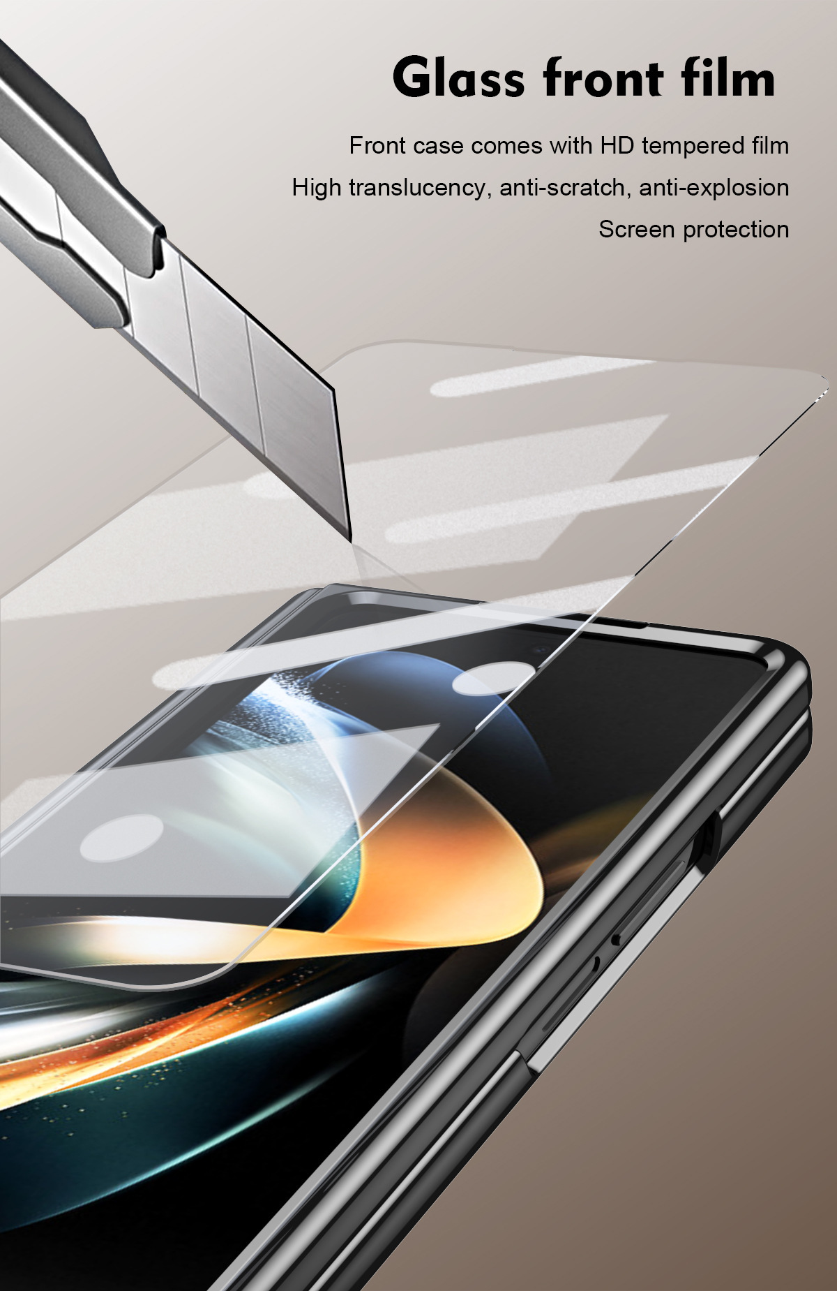 TriFold case with pen, W25 hinge, full coverage 6/5 folding screen protective case for Samsung Z Fold 8/7 phones.