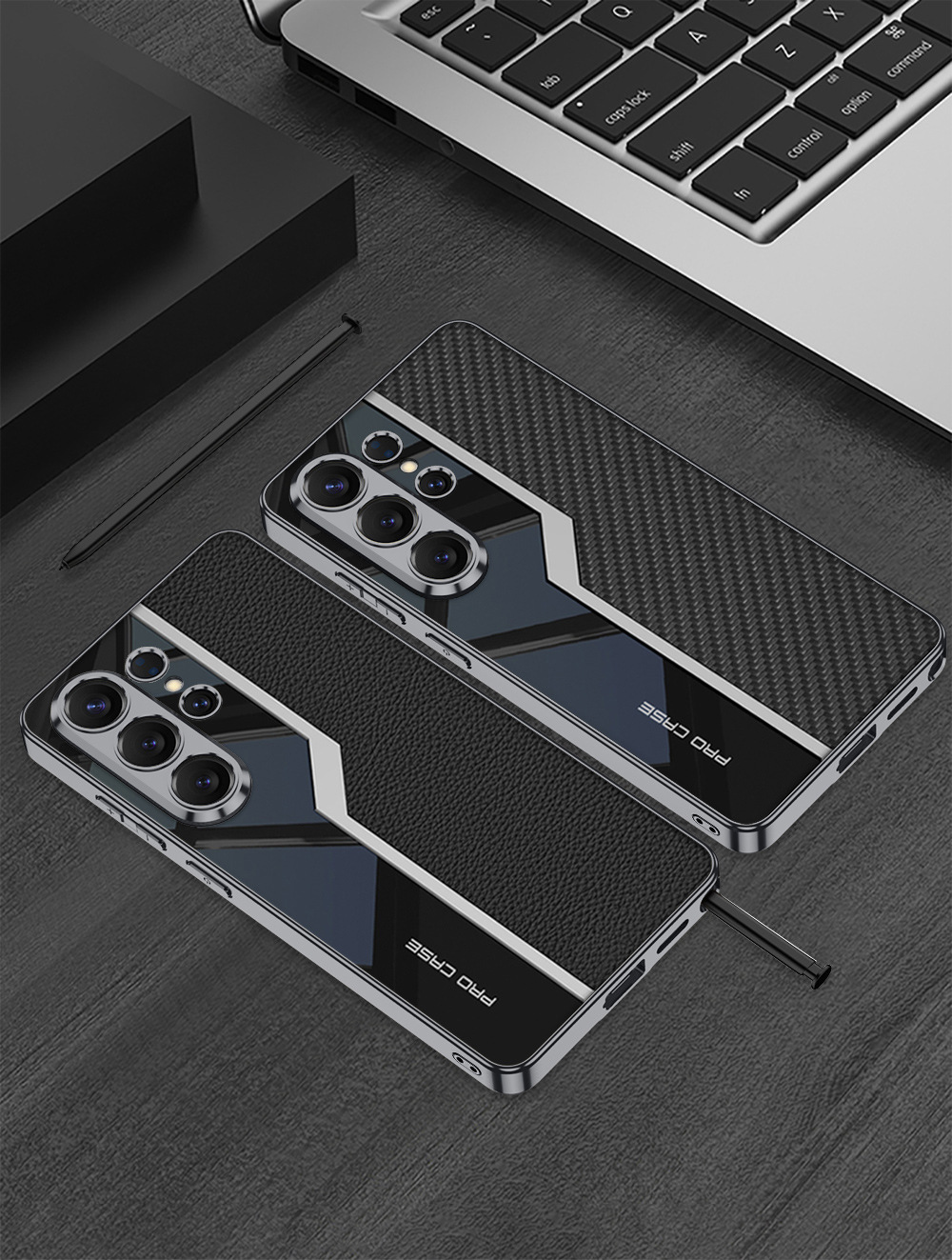 Compatible with Samsung S26 Ultra phone case, S25/24 Ultra electroplated leather case, S23U full-coverage shockproof protective case