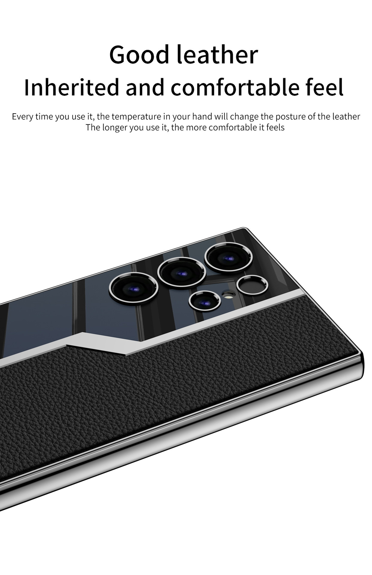 Compatible with Samsung S26 Ultra phone case, S25/24 Ultra electroplated leather case, S23U full-coverage shockproof protective case