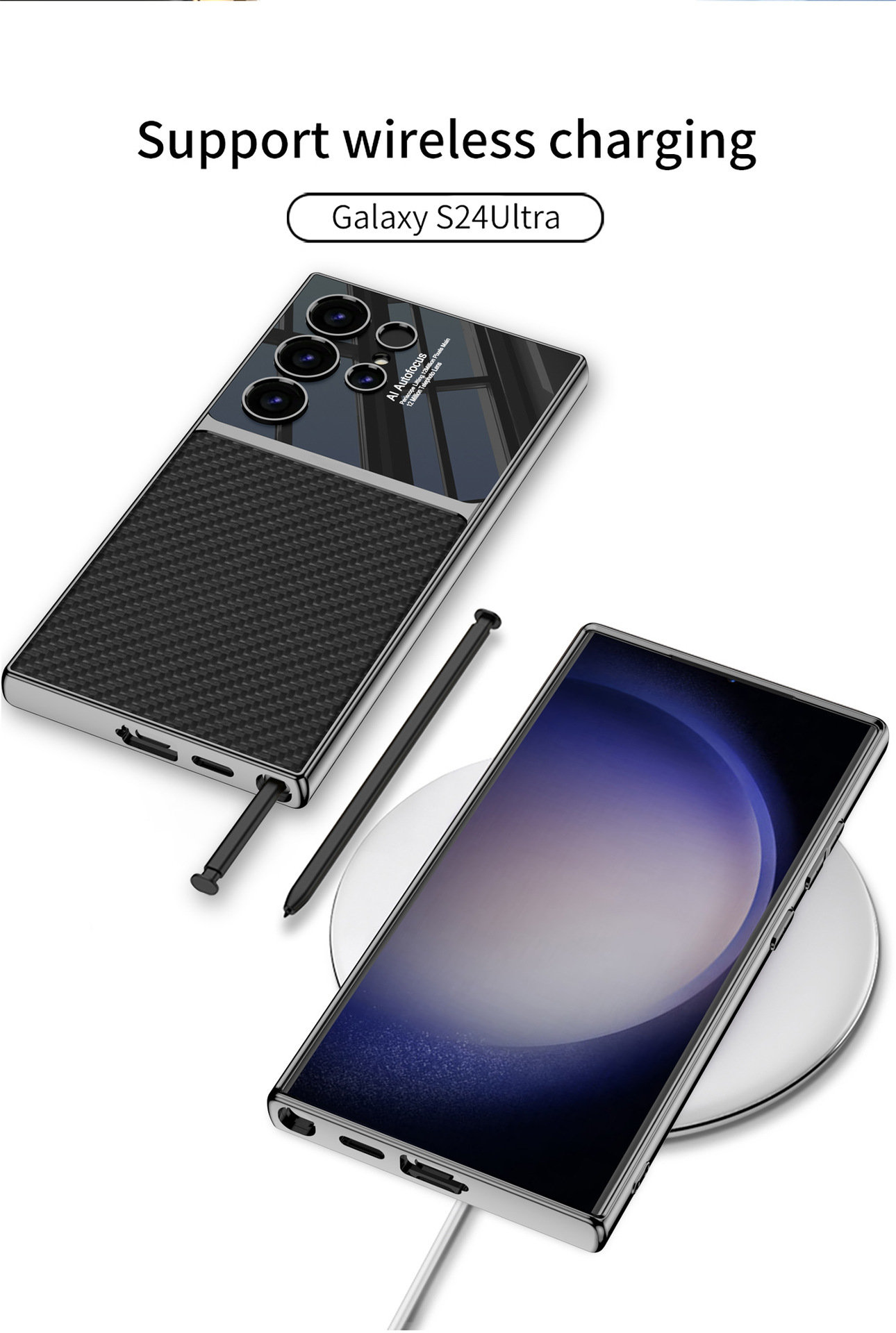 Compatible with Samsung S26 Ultra and S25 Ultra electroplated leather texture 24/23U stylish drop-proof protective cases