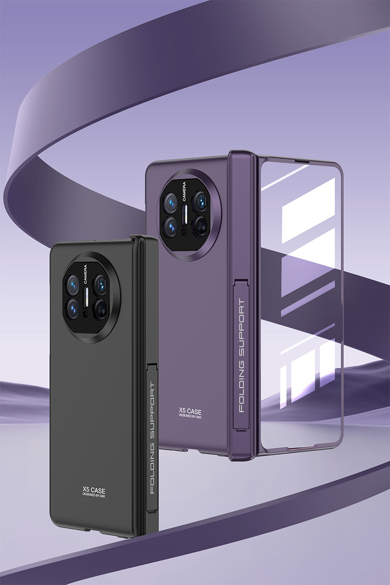 Compatible Huawei Mate X5 phone case with magnetic hinge, side stand, privacy screen protector, full coverage, drop protection.
