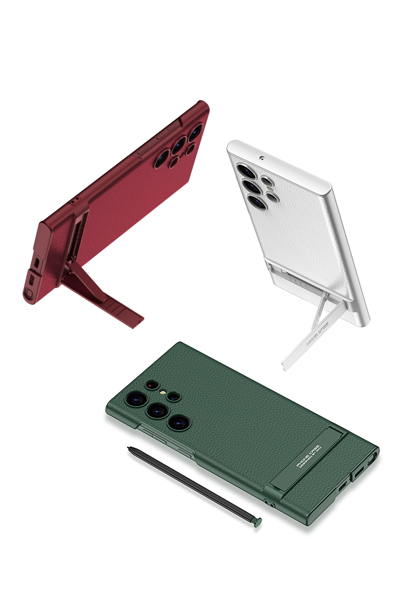 Compatible with Samsung S24 Ultra phone case, vegan leather, Triumph gear shifter, S24 Plus shockproof protective case, cross-border e-commerce.