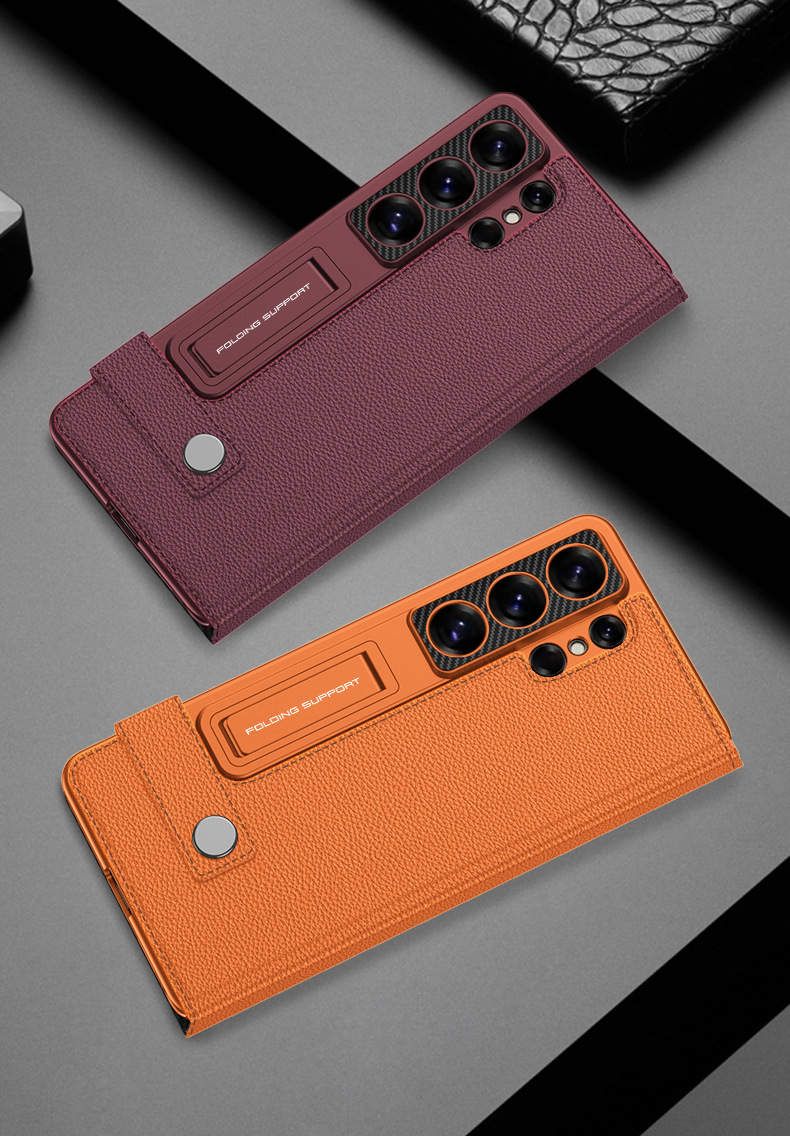 Compatible with Samsung S26/25 Ultra phone case, 24U flip case with SIM card slot, wallet style, stand, S23U protective case