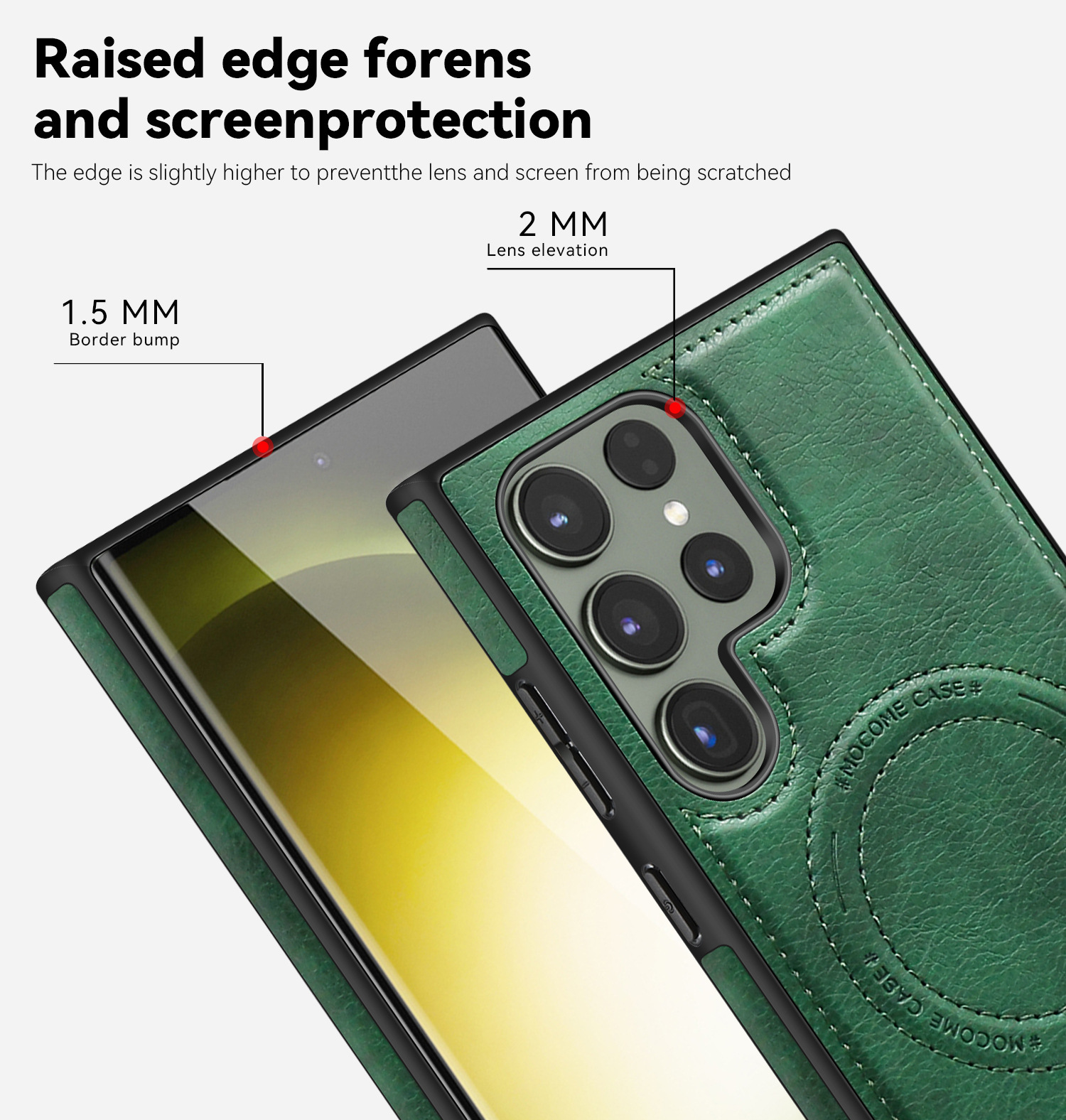 Compatible with Samsung S26/25 Ultra phone case, S24 Plus leather stand, crystal shield magnetic charging case, S23 protective case