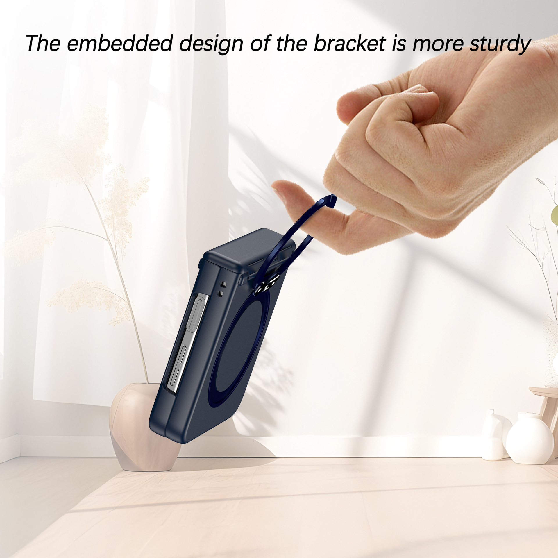 Compatible with Samsung Z Flip 7/6/5 phone case, 4/3 magnetic rotating stand, wireless charging center axis, drop-proof protective case.