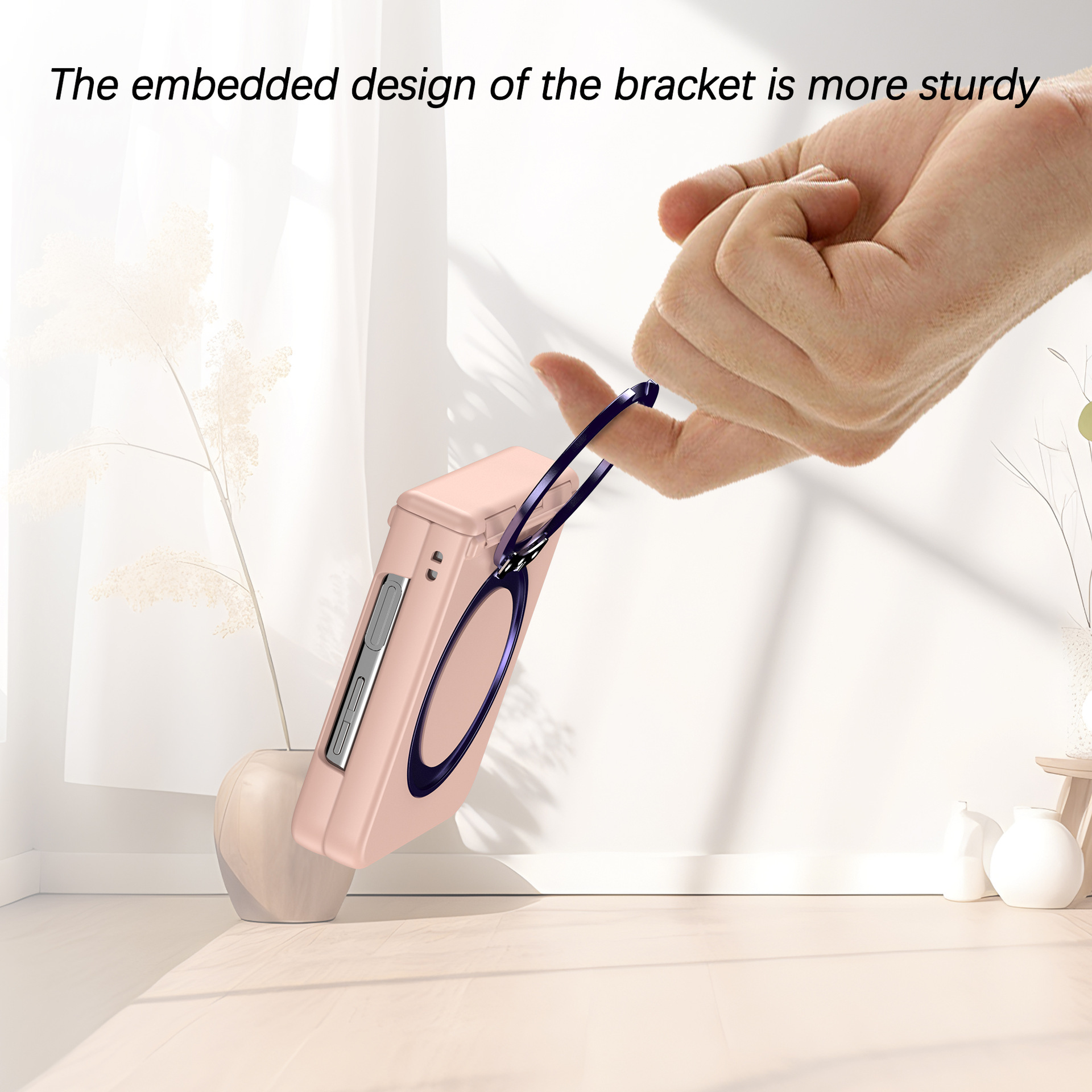 Compatible with Samsung Z Flip 7/6/5 phone case, 4/3 magnetic rotating stand, wireless charging center axis, drop-proof protective case.